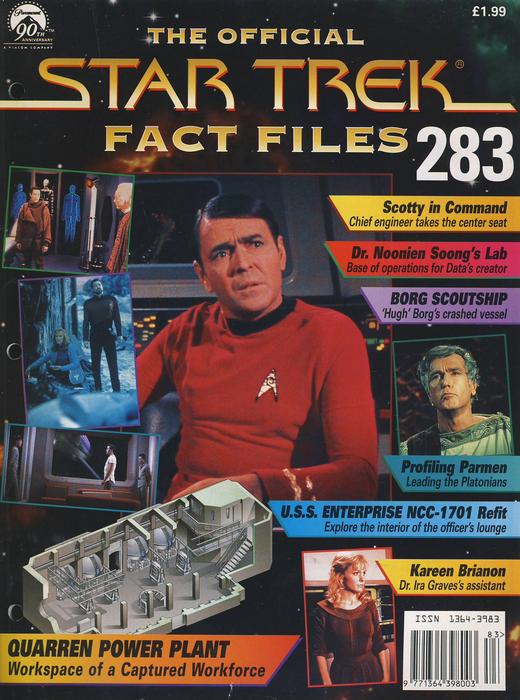 The Official Star Trek Fact File no.283 Paramount Publication  never used