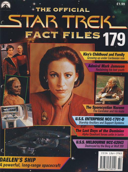 The Official Star Trek Fact File no.179 Paramount Publication never used