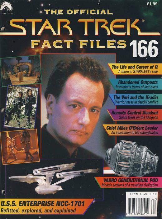 The Official Star Trek Fact File no.166 Paramount Publication
