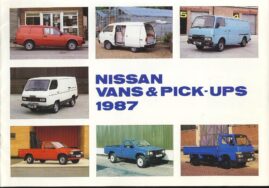 1987 NISSAN VANS and PICK UPS brochure 16 pages 30x21cm ref247
