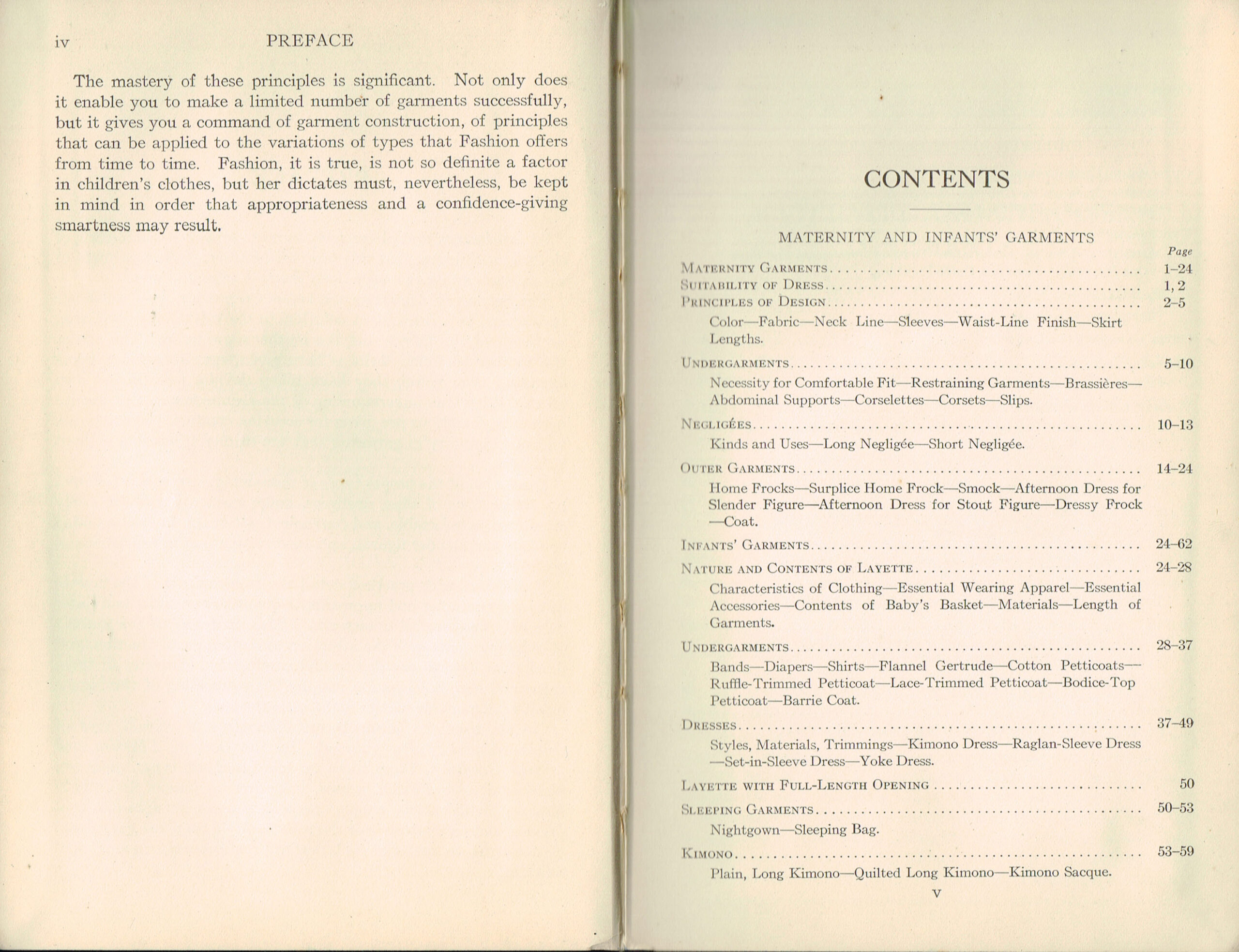 1931 Children's Maternity Garments Woman's Institute Domestic Arts & Sciences Book