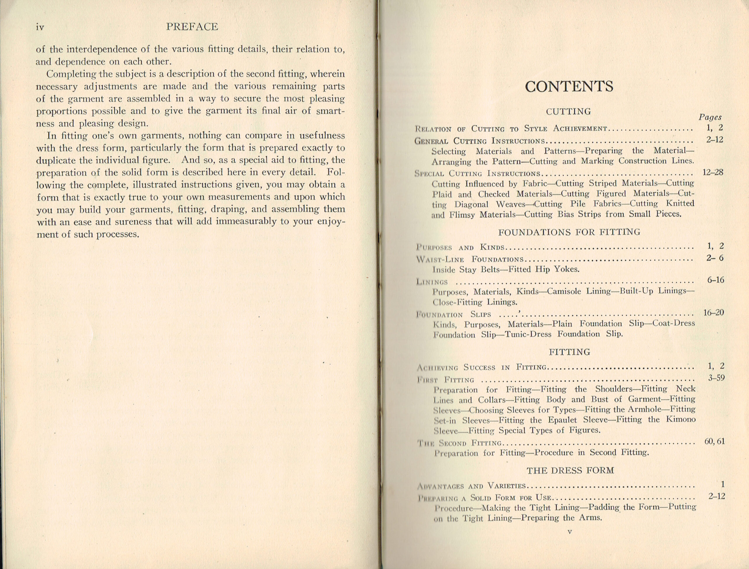 1928 Cutting & Fitting Woman's Institute Domestic Arts & Sciences Book - Image 2