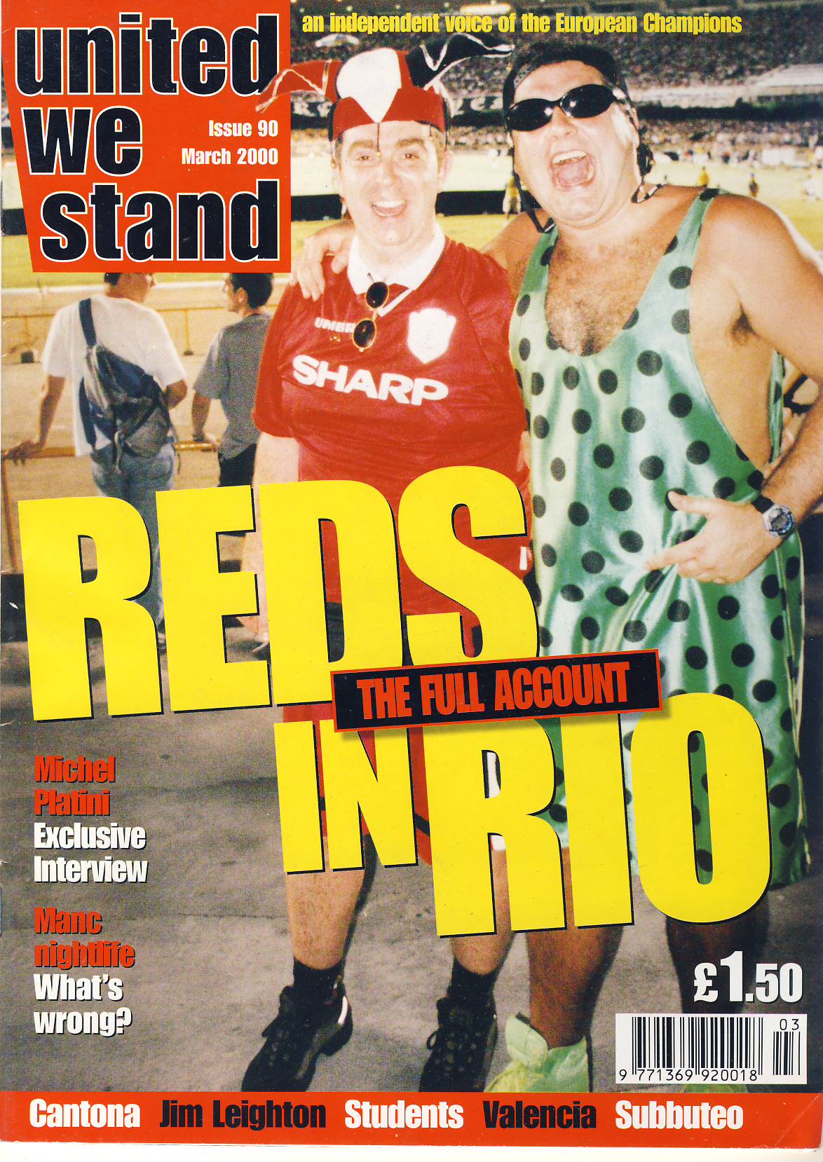 March 2000 United We Stand MUFC Football Magazine ref101779