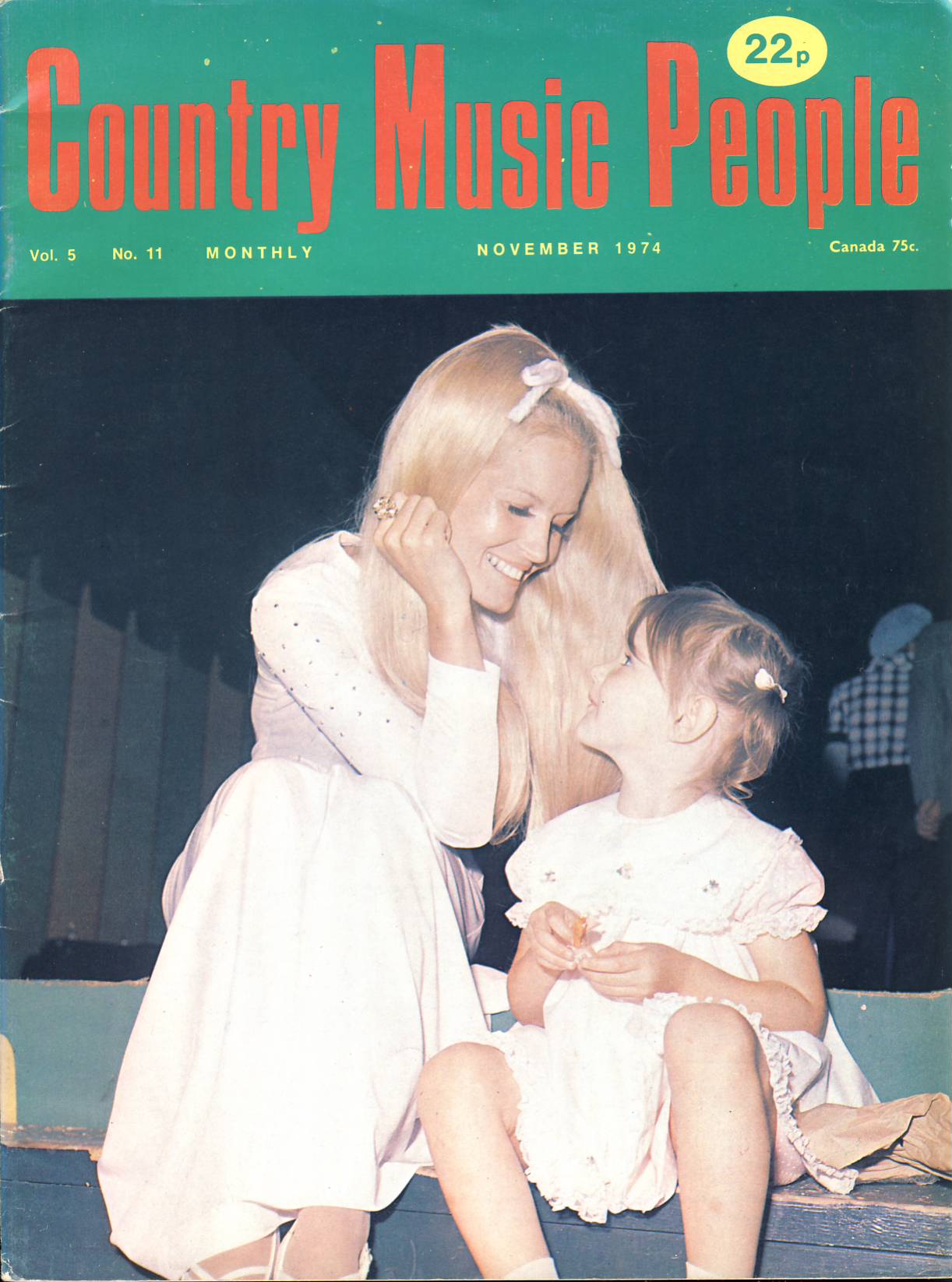 1974 November Country Music People magazine LYNN and LIZA ANDERSON ref102304 - Image 2