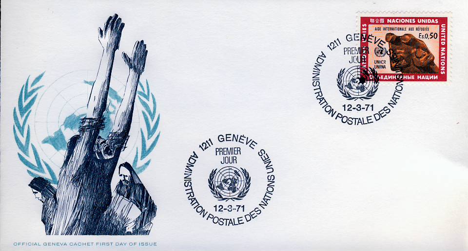 1971 United Nations Stamps Cover refUN103