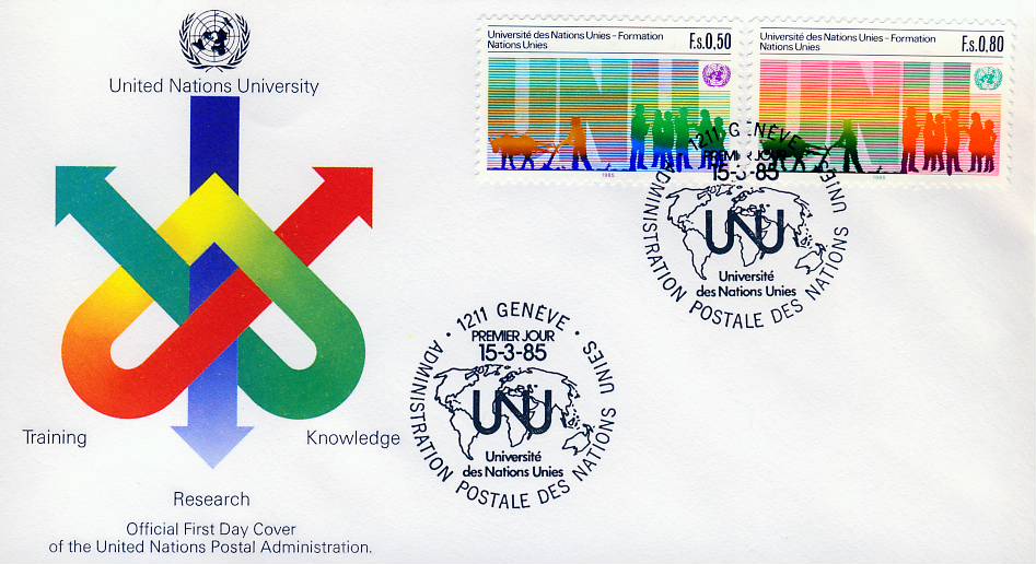 1983 UN United Nations Stamps Cover refUN119
