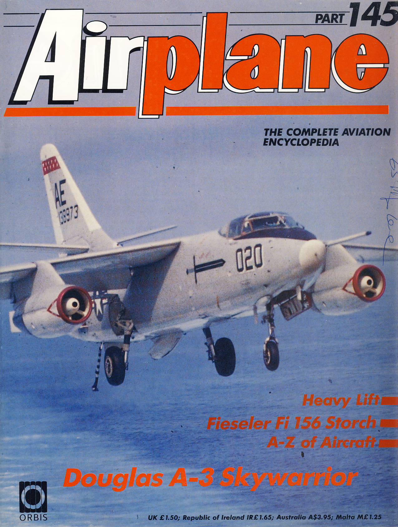 Airplane Magazine part 145 ORBIS Douglas A-3 Skywarrior