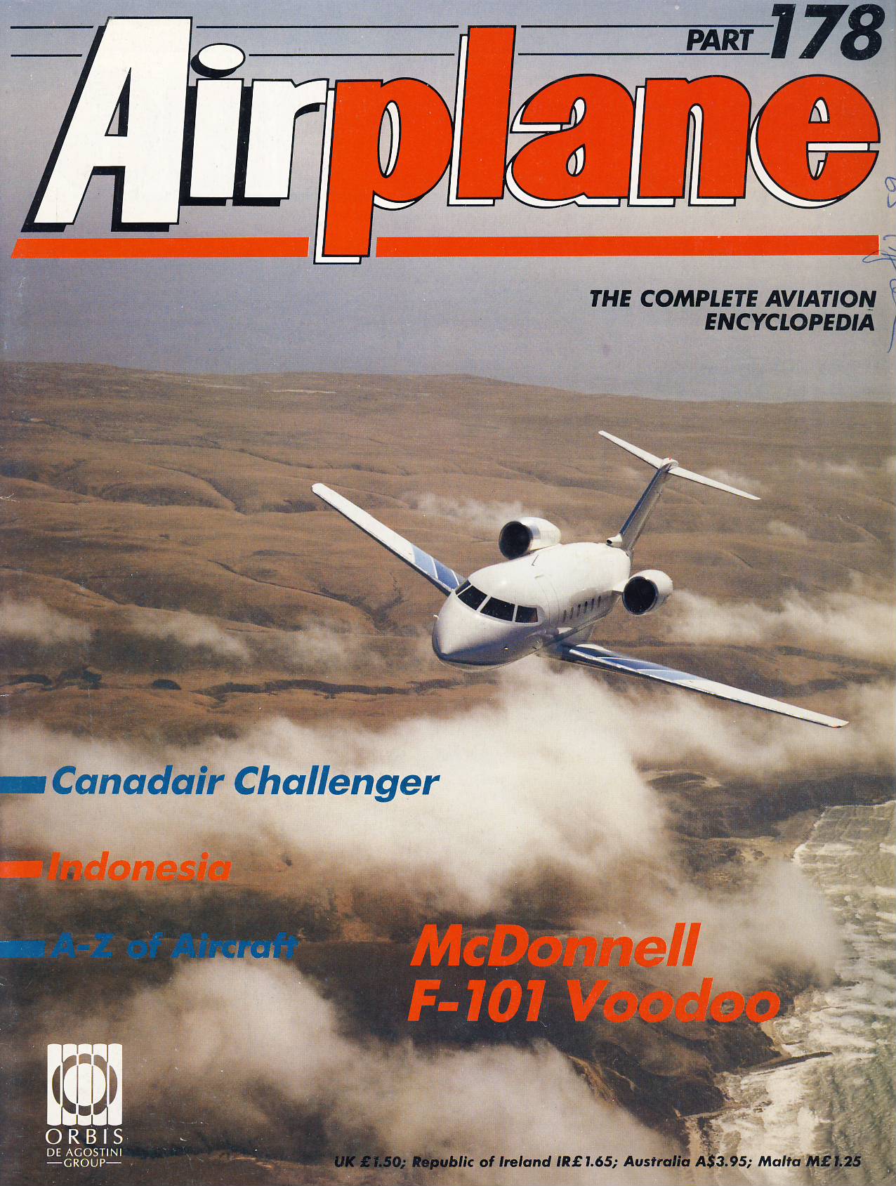 Airplane Magazine part 178 ORBIS McDonnell F-101 Voodoo, Canadair Challenger