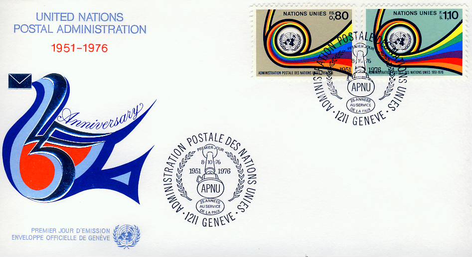 1976 UN United Nations Stamps Cover refUN135