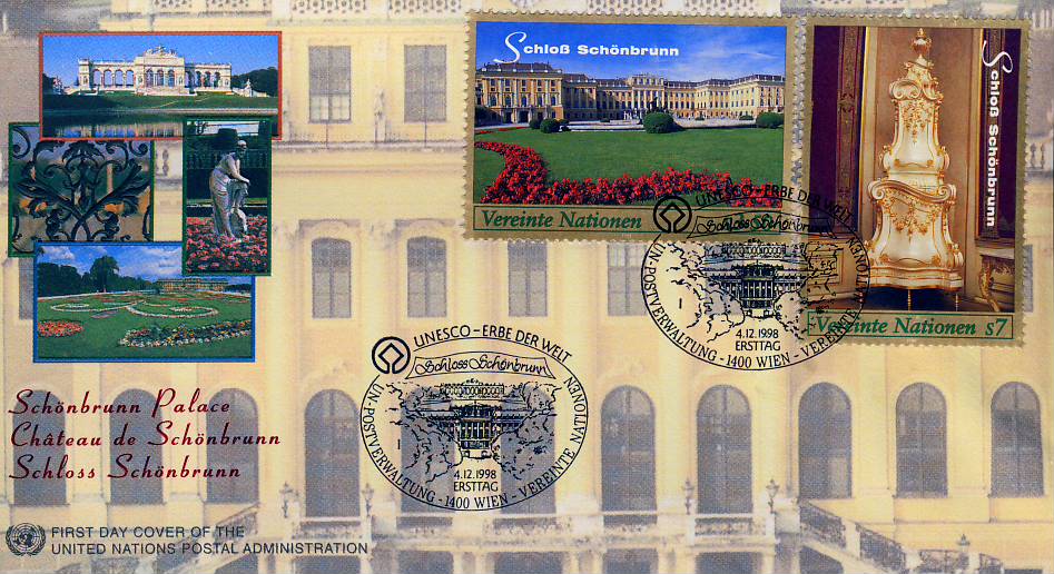 1998 UN United Nations Stamps Cover refUN136