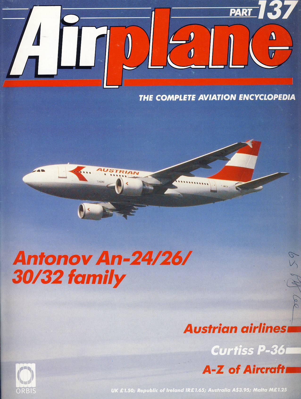 Airplane Magazine part 137 Antonov An-24/26 30/32 family AUSTRIAN AIRLINES ORBIS