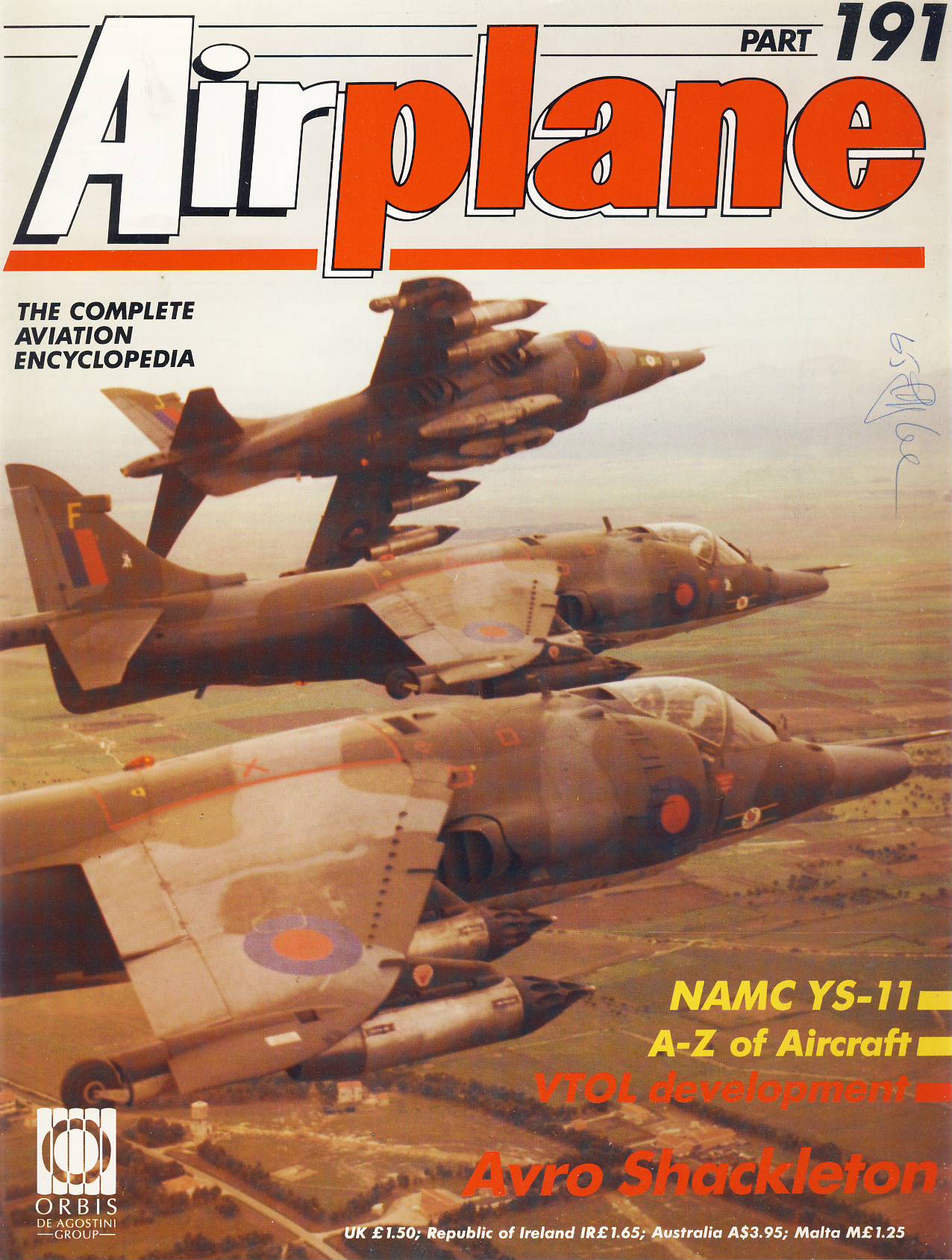 Airplane Magazine part 191 Avro Shacklton VTOL NAMC YS-11 ORBIS