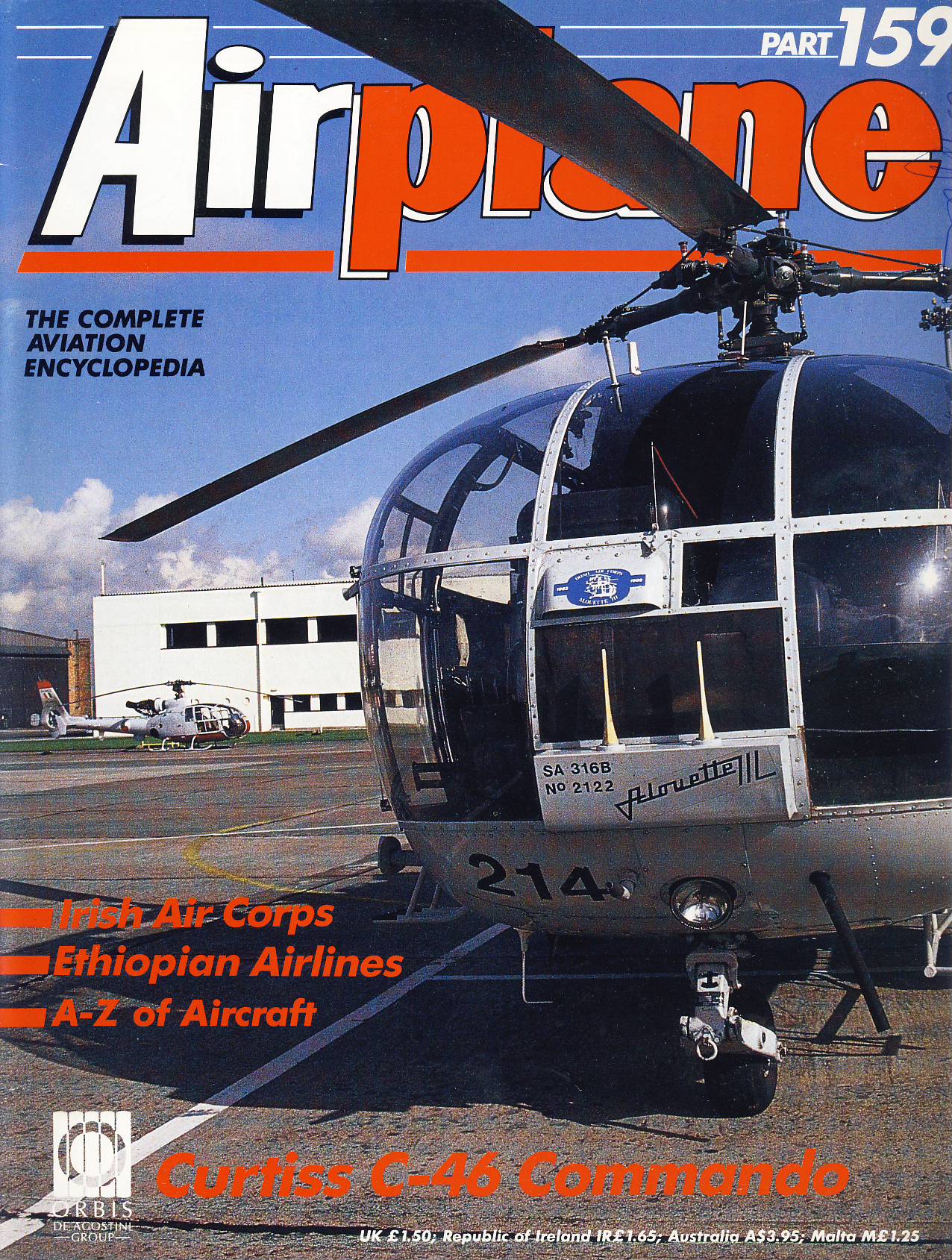 Airplane Magazine part 159 Curtiss C-46 Commando, Irish Air Corps ETHIOPIAN ORBIS