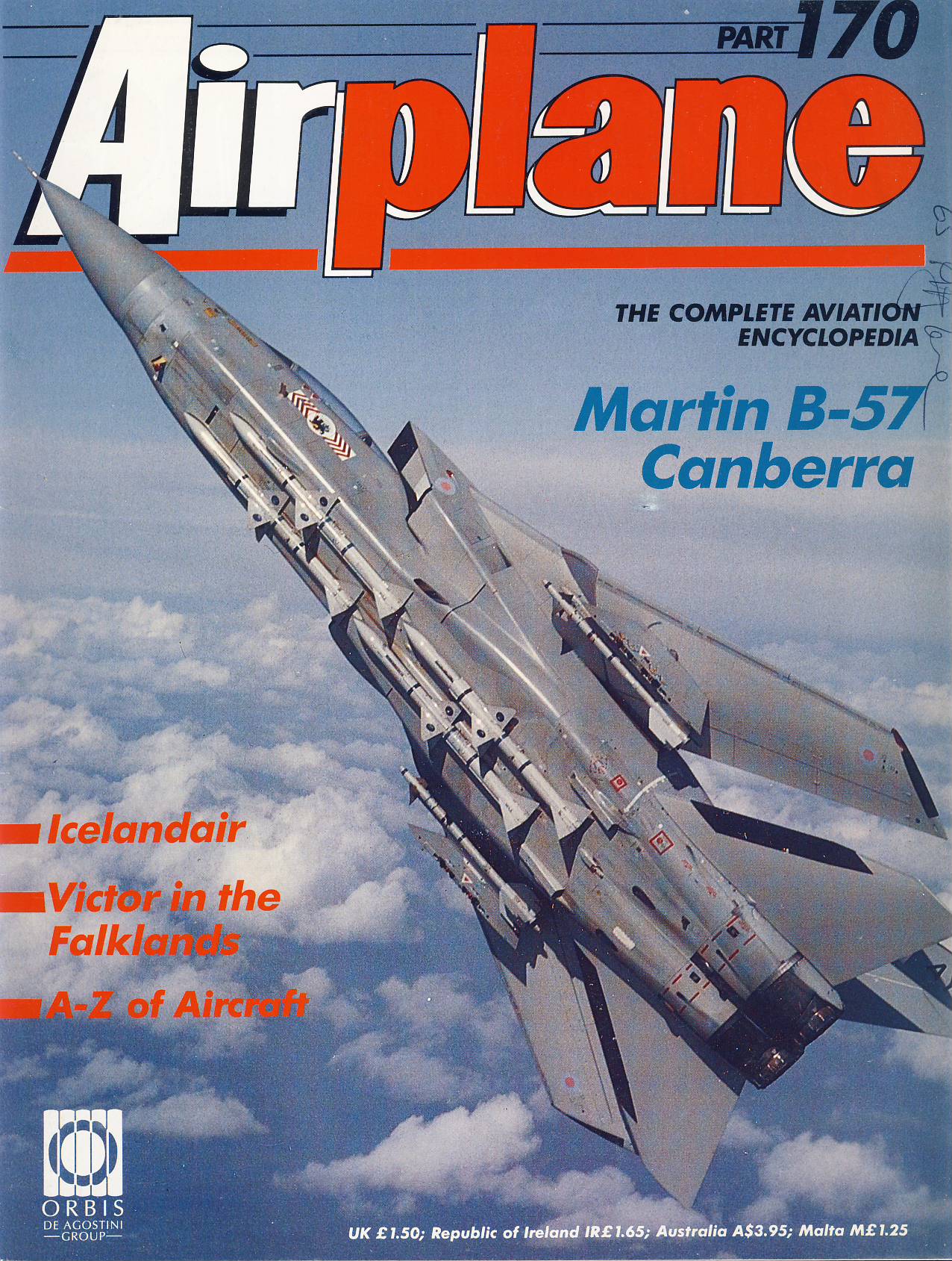 Airplane Magazine part 170 ORBIS Martin B-57 Canberra ICELANDAIR Victor