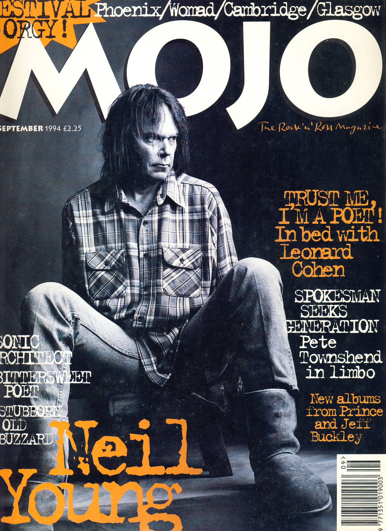 MOJO Music magazine September 1994 NEIL YOUNG ref103056