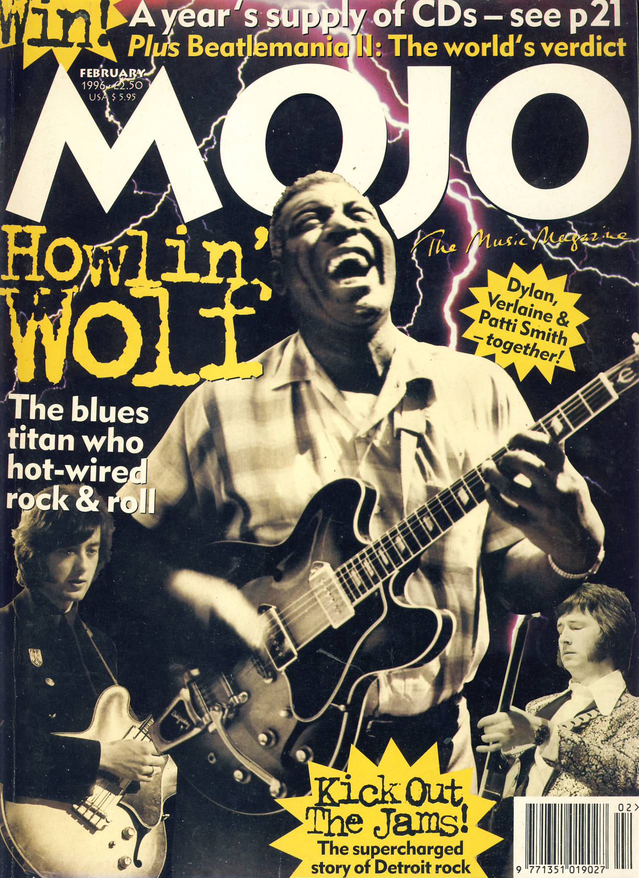 MOJO Music magazine February 1996 HOWLIN WOLF Chester Arthur Burnett ref103061