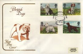 BRITISH DOGS 1979 BULLDOG Dog collar Postmark London SW1 Commemorative Cover refG181