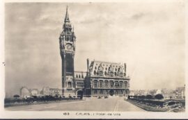 1950 CALAIS L'Hotel-de-Ville Old Postcard refP9