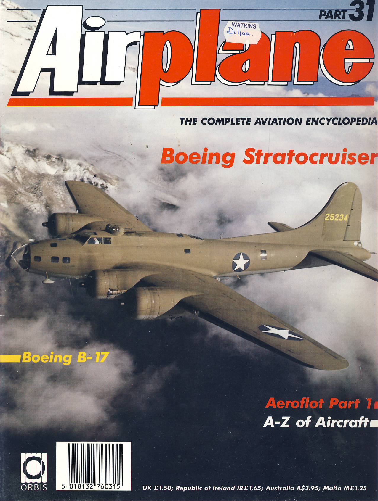 Airplane Magazine part 31 Boeing Stratocruiser, B-17, Aeroflot ORBIS