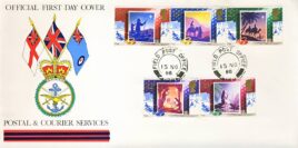 1988-11-15 Christmas Stamps FDC Field Post Office 128 Official First Day Cover refG638