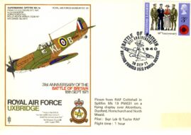 1971-09-18 BATTLE OF BRITAIN 31st Anniversary flown cover BFPO 1172 refG531