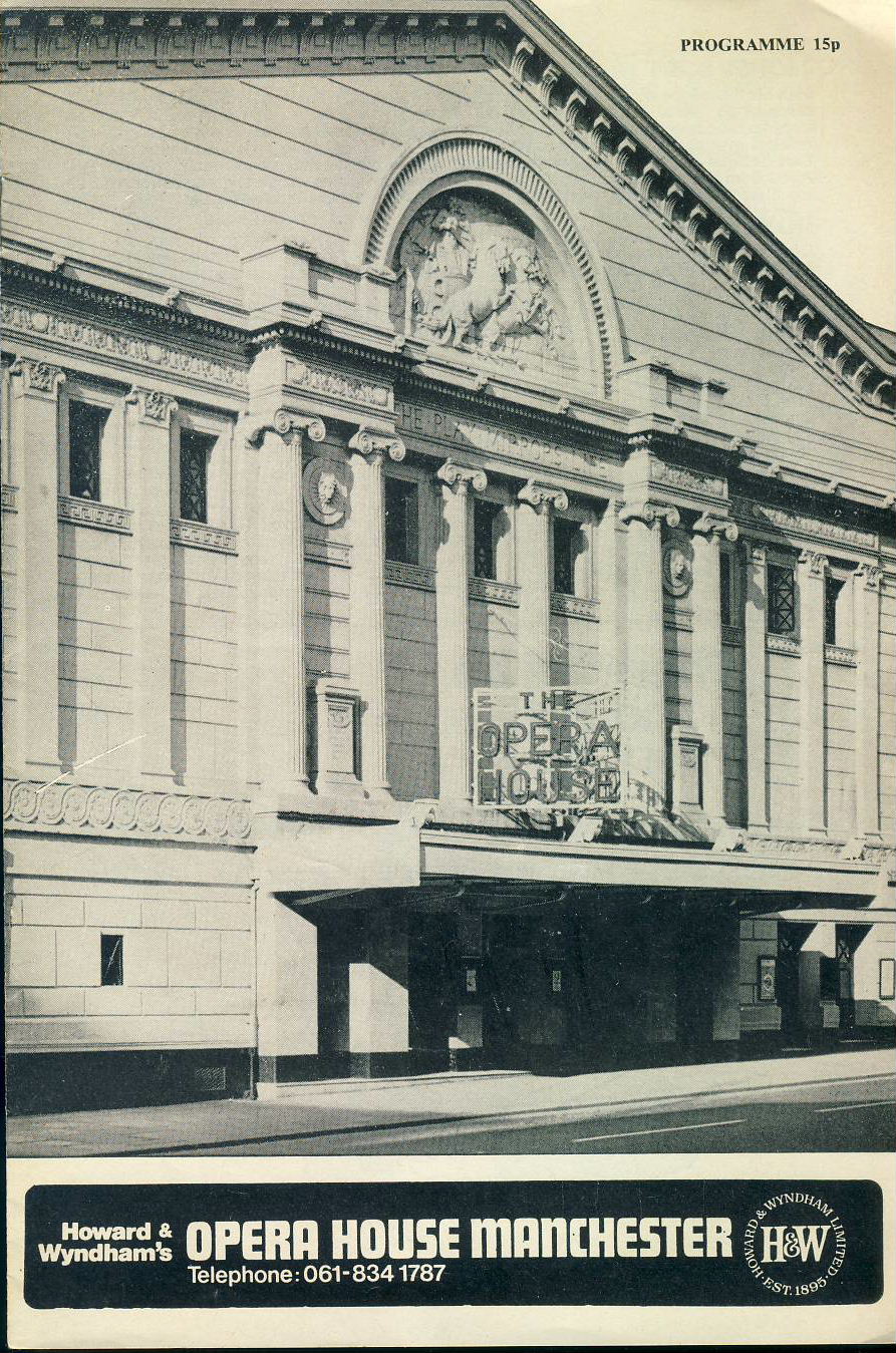 ROY HUDD 1977 OLIVER Opera House Manchester Theatre Programme refb1669