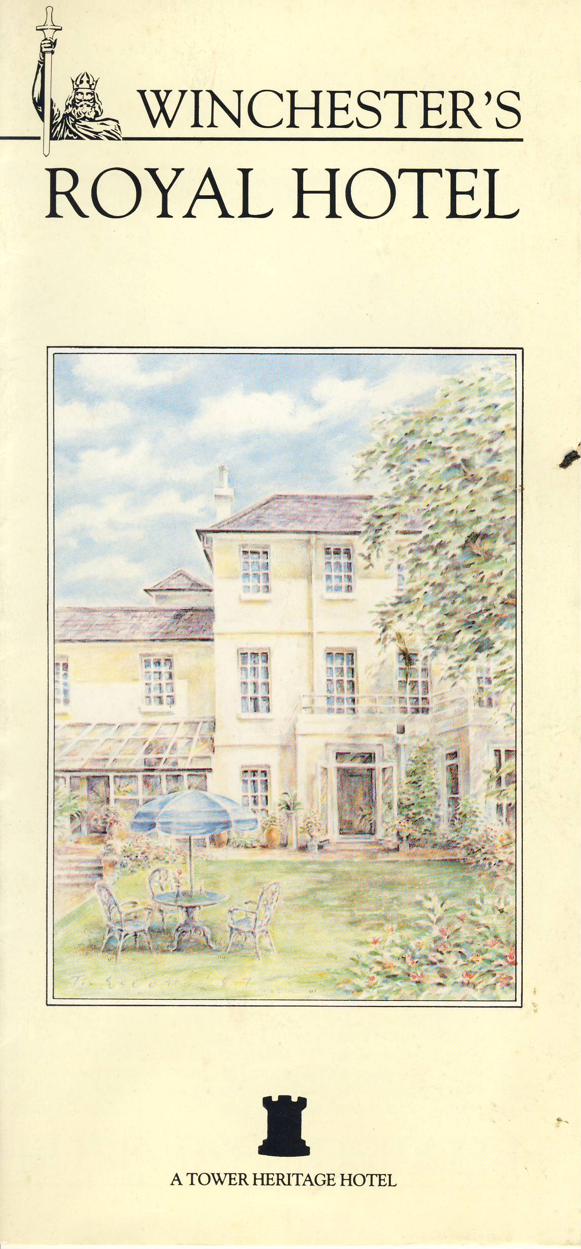 1989 WINCHESTER'S ROYAL HOTEL vintage brochure / map ref102228
