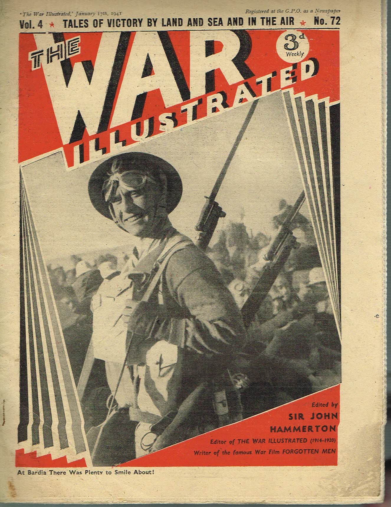 The War Illustrated Jan 17th 1941 newspaper Vol.4 No.72 history teaching research projects materials Ref14
