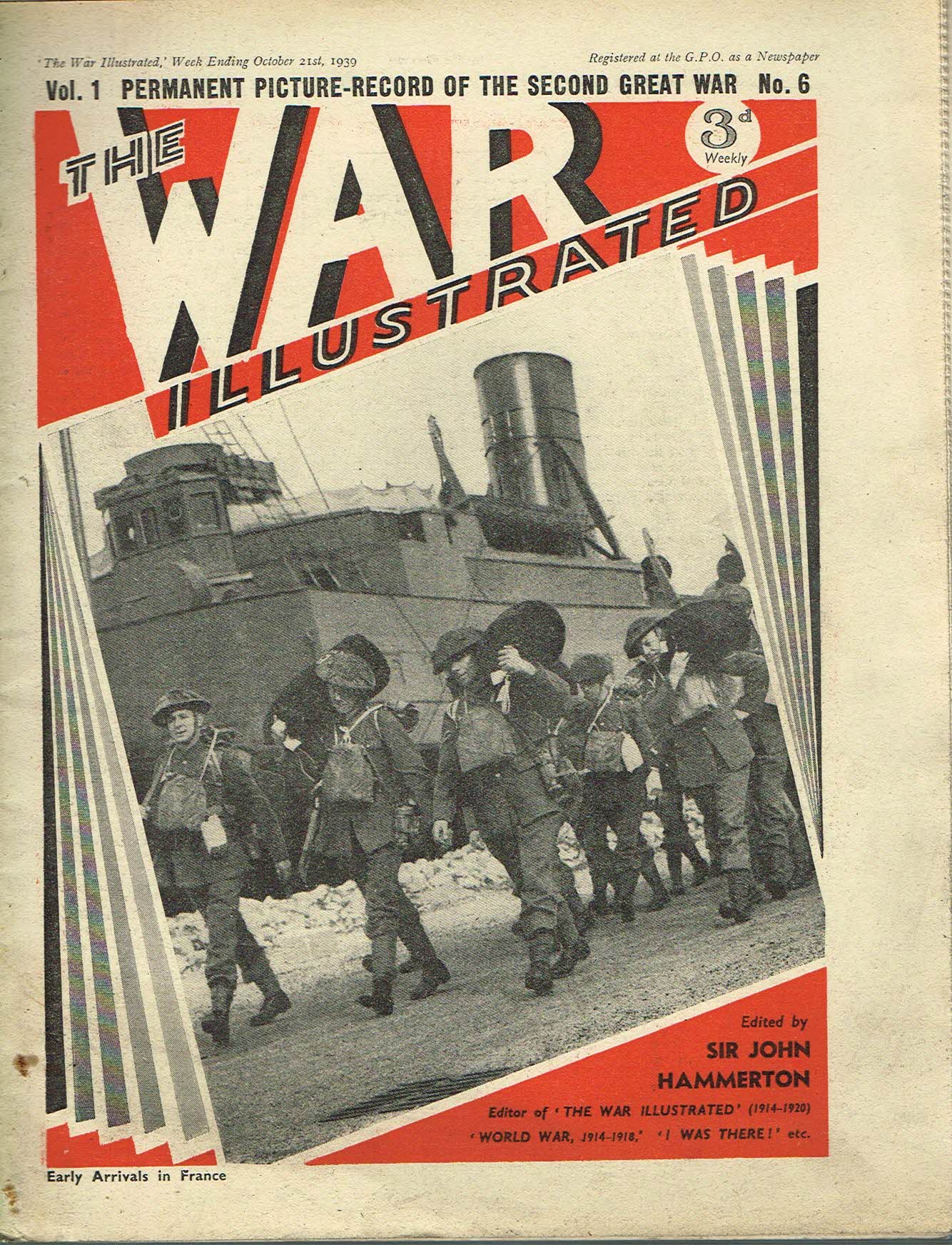 The War Illustrated October 21st 1939 newspaper Vol.1 No.6 history teaching research projects materials Ref28