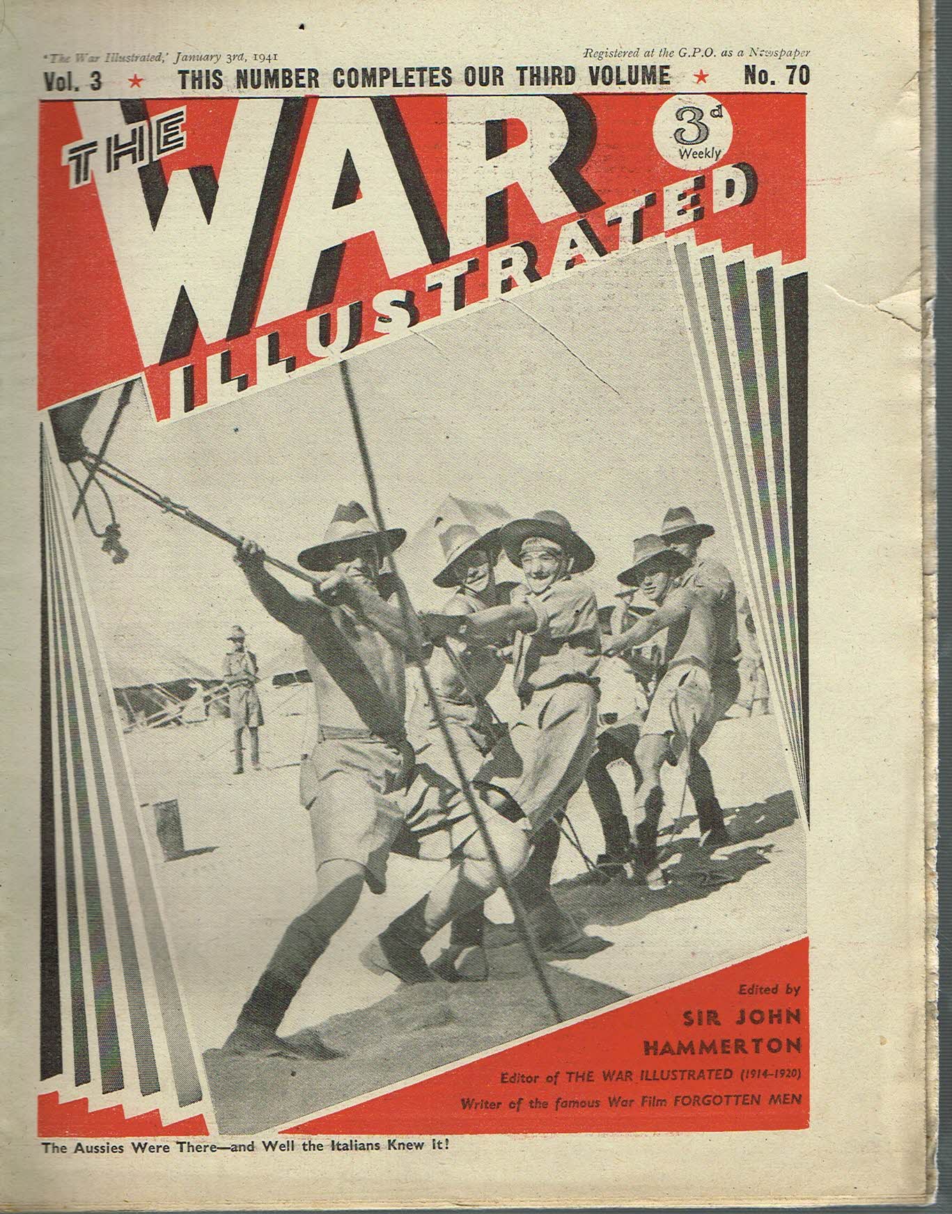 The War Illustrated January 3rd 1941 newspaper Vol.3 No.70 history teaching research projects materials Ref34