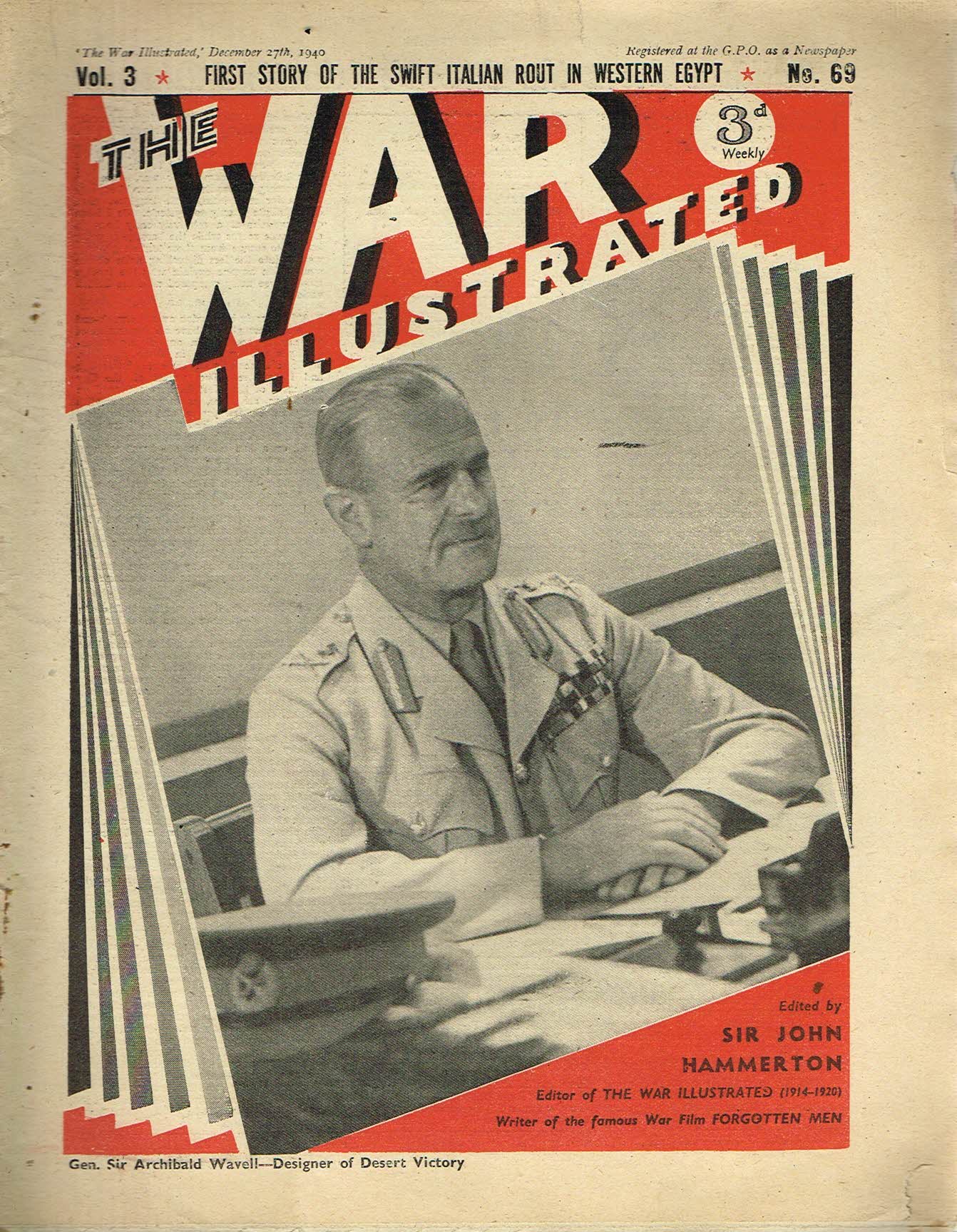 The War Illustrated December 27th 1940 newspaper Vol.3 No.69 history teaching research projects materials Ref35