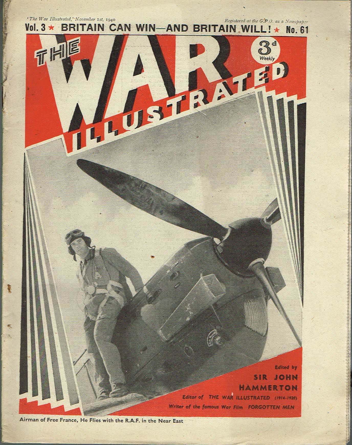The War Illustrated November 1st 1940 newspaper Vol.3 No.61 history teaching research projects materials Ref41