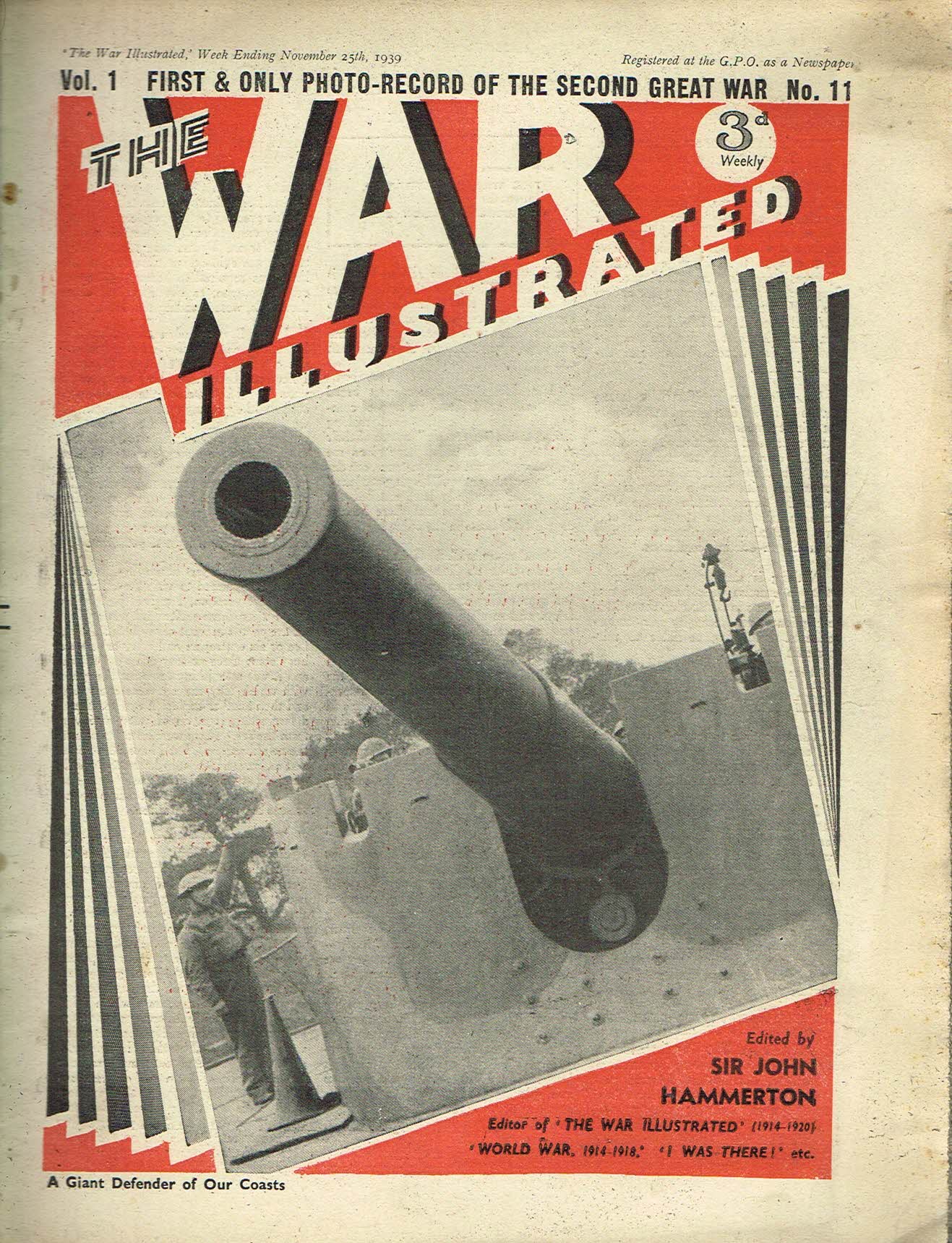 The War Illustrated November 25th 1939 newspaper Vol.1 No.11 history teaching research projects materials Ref65