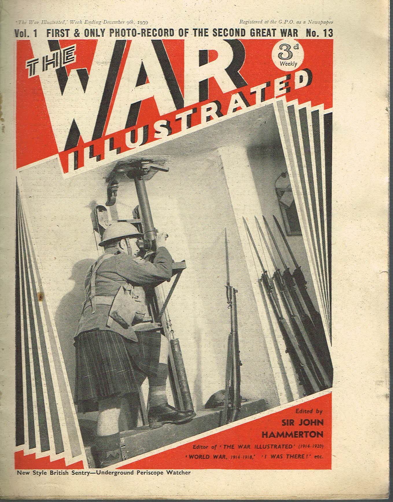 The War Illustrated December 9th 1939 newspaper Vol.1 No.13 history teaching research projects materials Ref67
