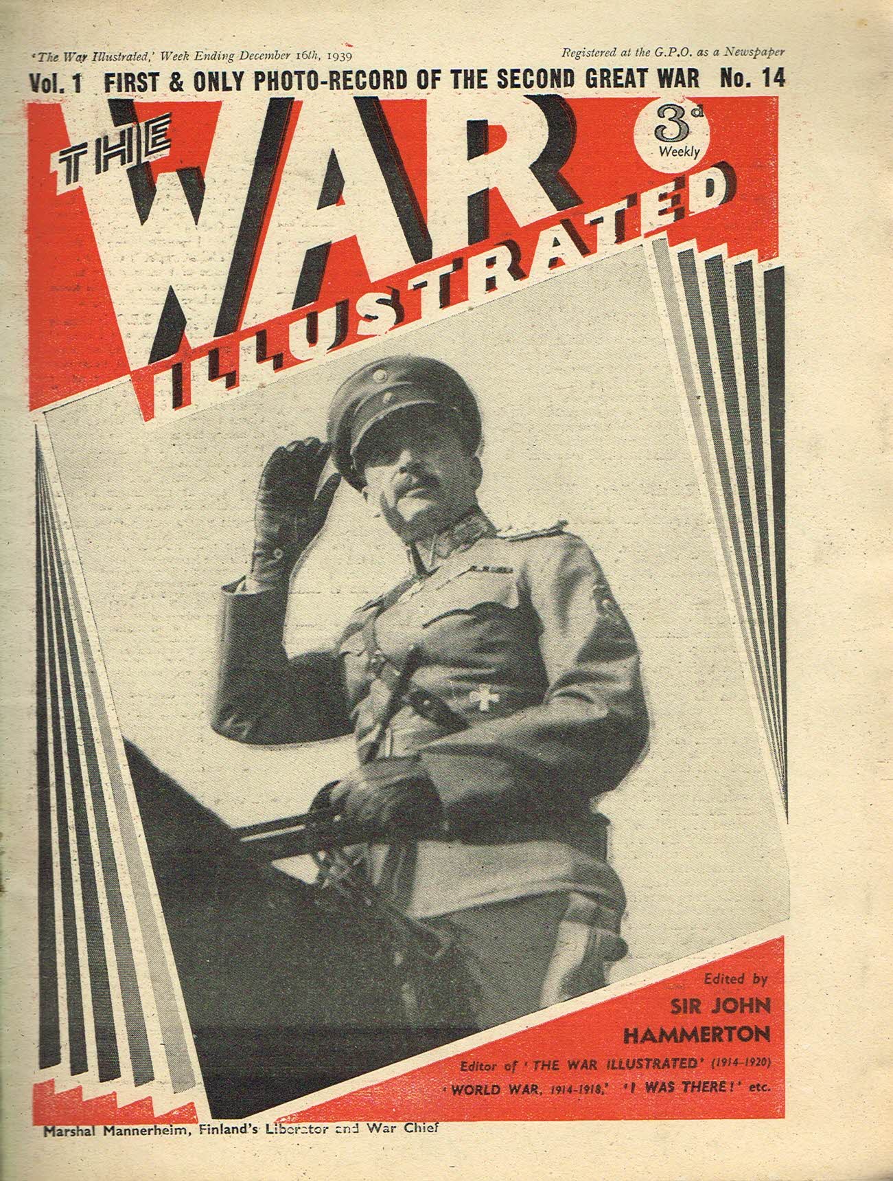 The War Illustrated December 16th 1939 newspaper Vol.1 No.14 history teaching research projects materials Ref68