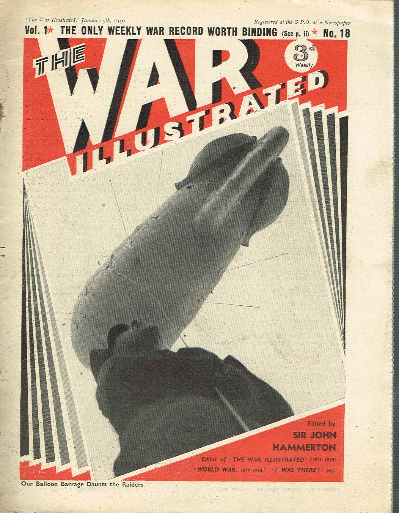 The War Illustrated January 5th 1940 newspaper Vol.1 No.18 history teaching research projects materials Ref72