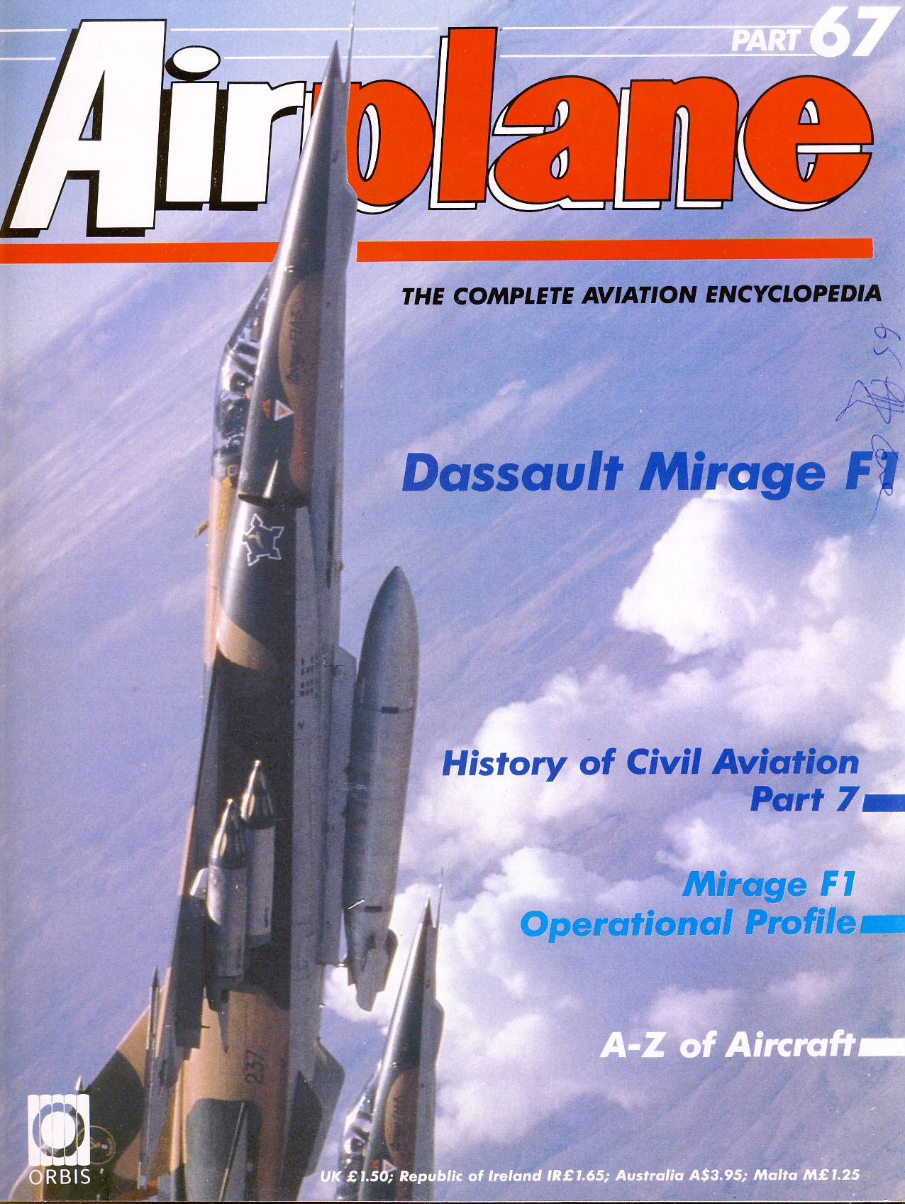 Airplane Magazine part 67 Dassault Mirage F1, Civil Aviation ORBIS