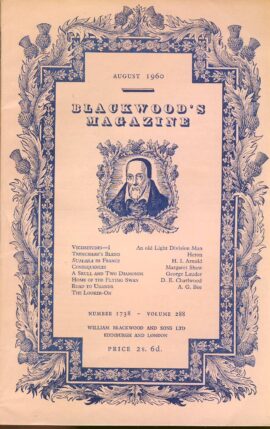 Blackwood's Magazine August 1960 Number 1738 Volume 288