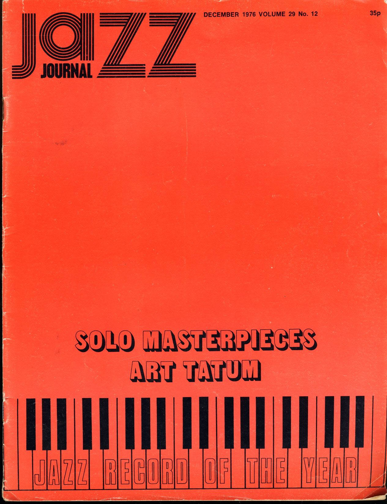 Jazz Journal 1976 Vol.29 #12 vintage magazine ref01-016