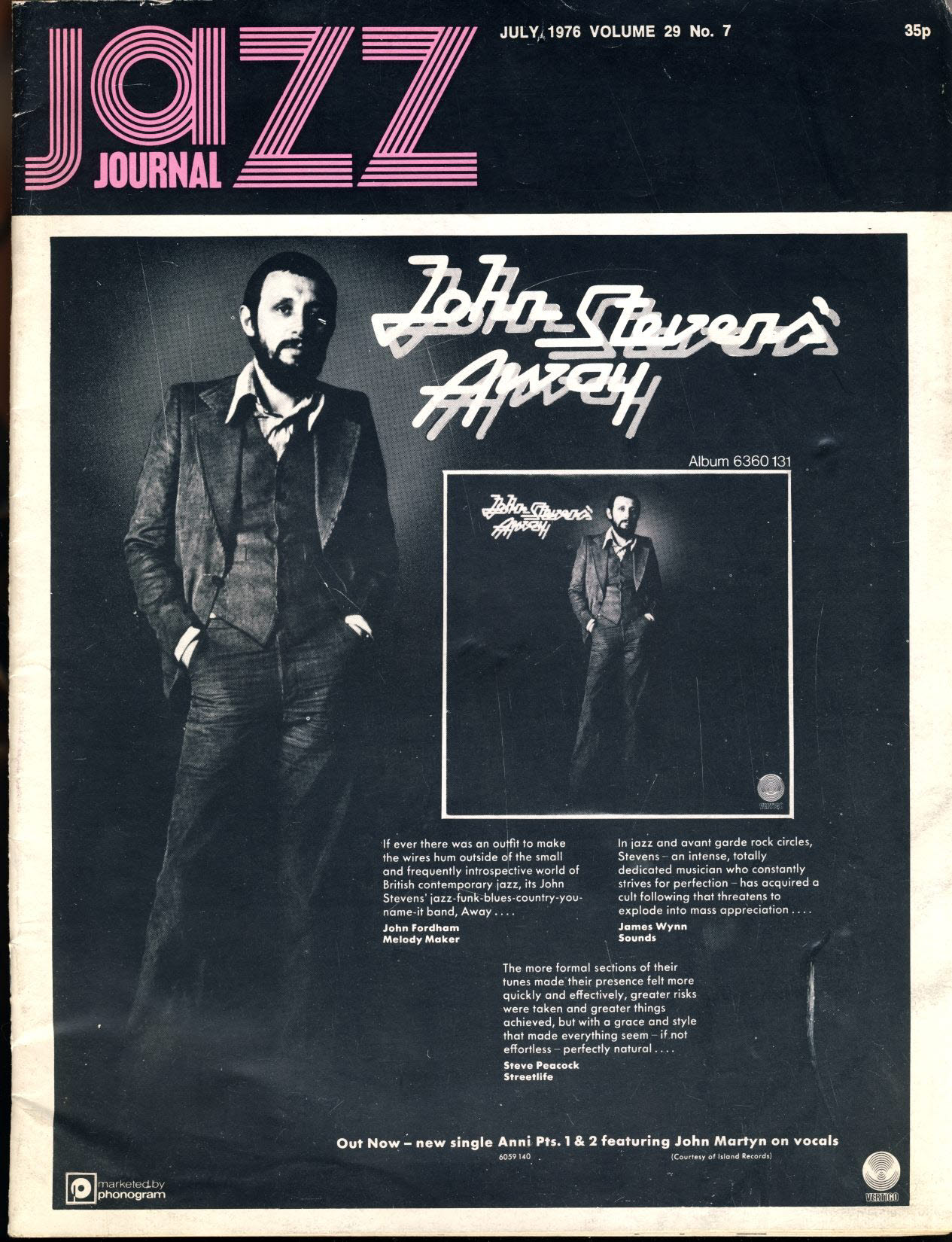 Jazz Journal 1976 Vol.29 #7 vintage magazine ref01-017