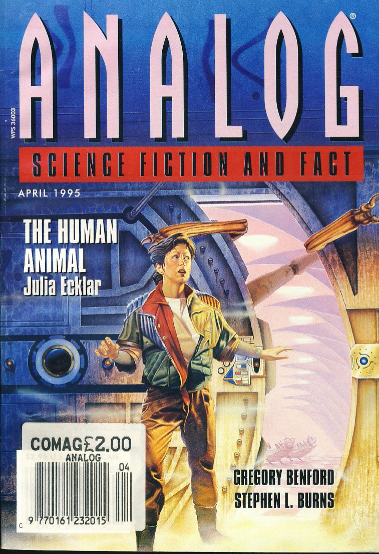 ANALOG Science Fiction & Fact April 1995 The Human Animal Julia Ecklar ref100026
