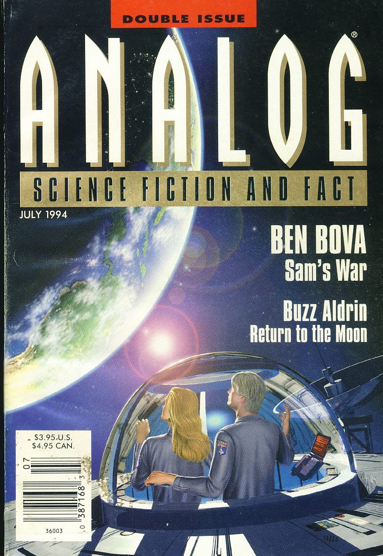 ANALOG Science Fiction & Fact July 1994 Buzz Aldrin Return to the Moon, Ben Bova SAM'S WAR ref100032