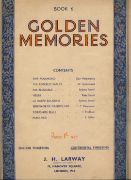 GOLDEN MEMORIES Book 6 vintage sheet music book 18 pages ref037 S2-box4 (1)