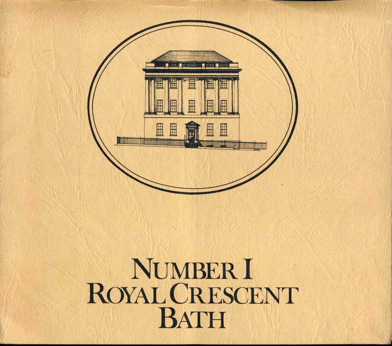 Number 1 Royal Crescent Bath vintage 16 page brochure D2849/22M/3/80  ref01-040