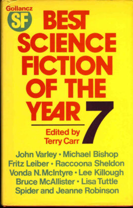 Gollancz Best Science Fiction of the Year no.7 ed Terry Carr 1978 vintage HB book DJ ref27 (1)