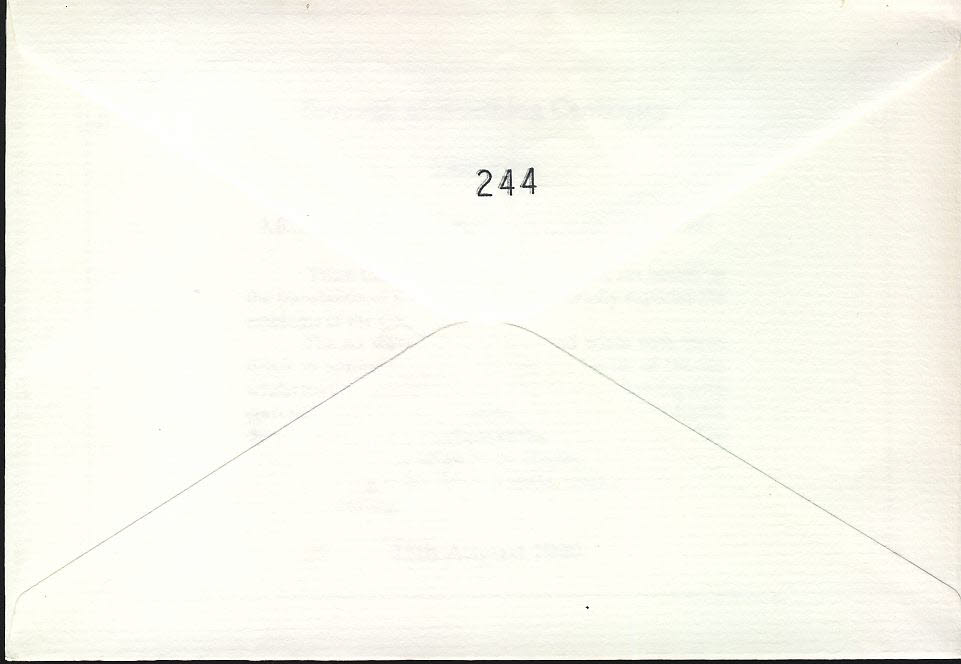 Official Cover 1990 Borough of Worthing Council Centenary Numbered refD203 - Image 2