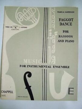Faggot Dance for Bassoon and Piano sheetmusic book Pamela Harrison Grade D