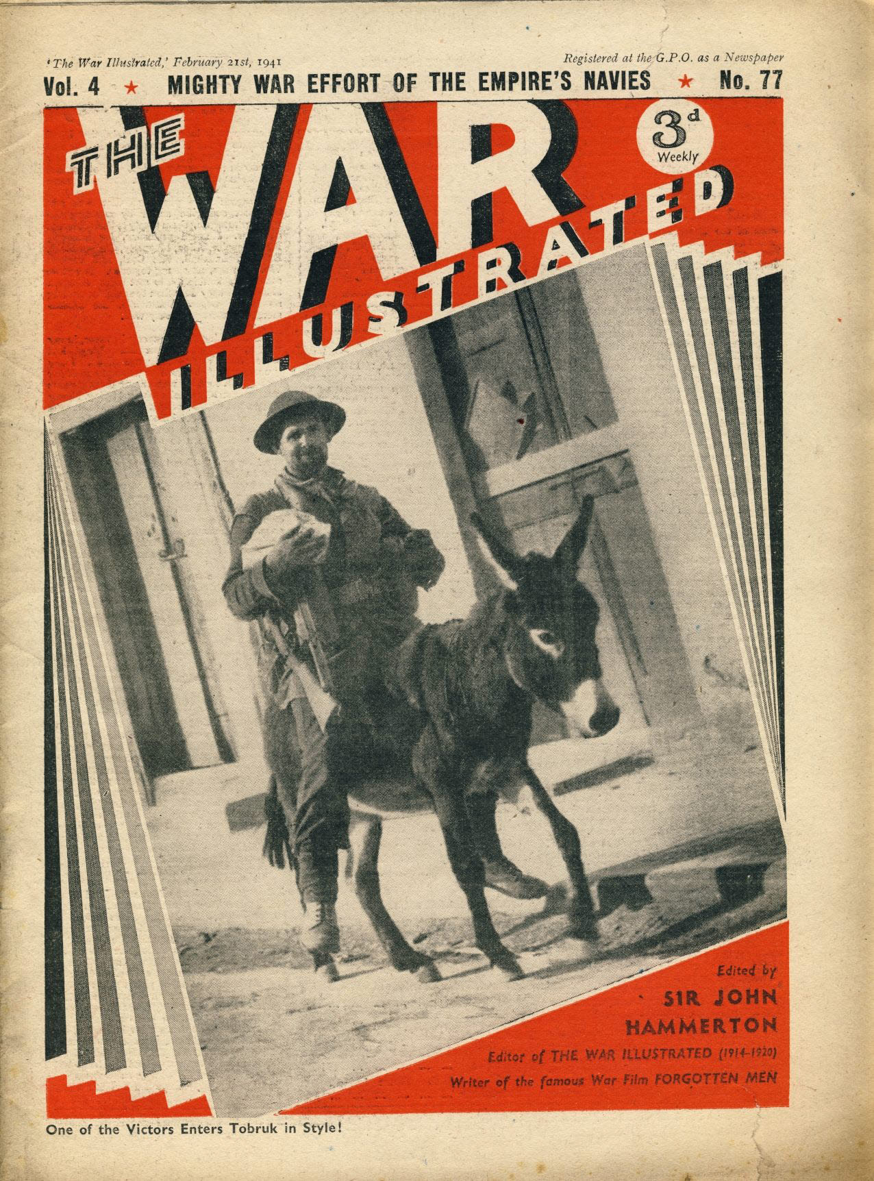 The War Illustrated February 21st 1941 newspaper Vol.4 No.77 history teaching research projects materials Ref91