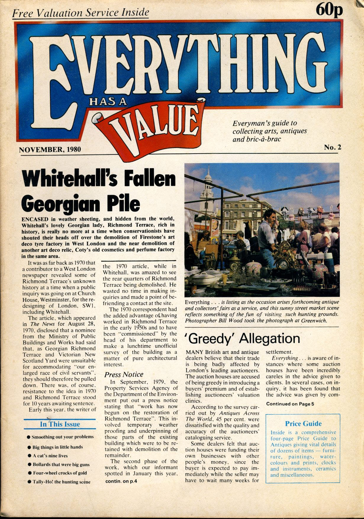 Everything Has A Value magazine Nov 1980 #2 Good reference source ref101003 S1-box2