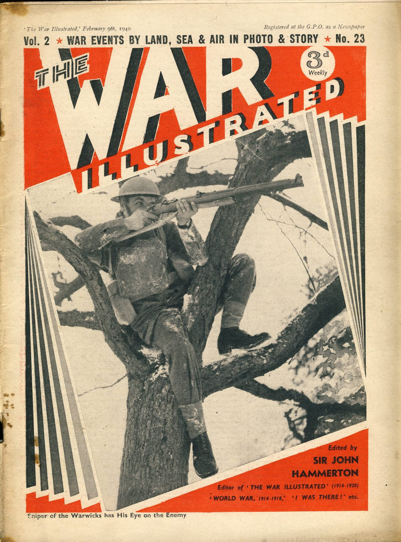 The War Illustrated February 9th 1940 newspaper Vol.2 No.23 history teaching research projects materials Ref83